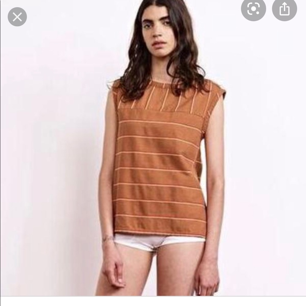 Ace & Jig Calla top in Cognac.